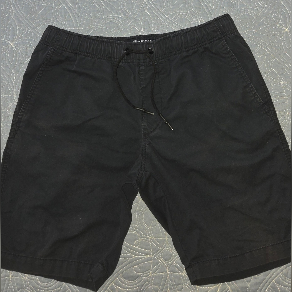 Classic Black Women's Flat Front Shorts